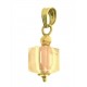 PENDENTE CUBO ROSA  - 8 colori oro Giallo Donna 18 Kt Carati Ct 750 1,0Gr