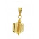 PENDENTE CUBO TRASPARENTE SPECCHIATO  - 8 colori oro Giallo Donna 18 Kt Carati Ct 750 1,0Gr