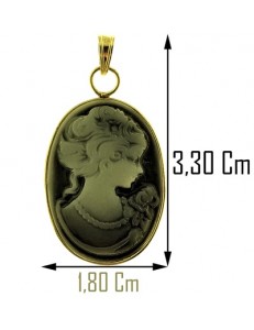 COLLANA CAMEO 02 - Donna Oro Giallo 18 Kt Carati Ct 750 2,10 Gr