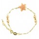 BRACCIALE BIMBA STELLA E PERLE - Bambina Oro Giallo 18 kt Carati Ct 750 