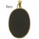 PENDENTE CAMEO BLU - Donna Oro Giallo 18 Kt Carati Ct 750