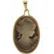 PENDENTE CAMEO - Donna Oro Giallo 18 Kt Carati Ct 750