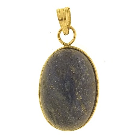 PENDENTE CABOCHON LAPIS - Donna Oro Giallo 18 Kt Carati Ct 750