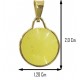 PENDENTE CABOCHON - Donna  Oro Giallo 18 Kt Carati Ct 750