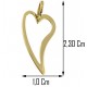 PENDENTE CUORE PICCOLO - Donna Oro Giallo18 Kt Carati Ct  750