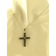 COLLANE UNISEX - Collana Catena 50 Croce Uomo Donna Oro Giallo Bianco 18 kt Carati Ct 750 2,75 Gr