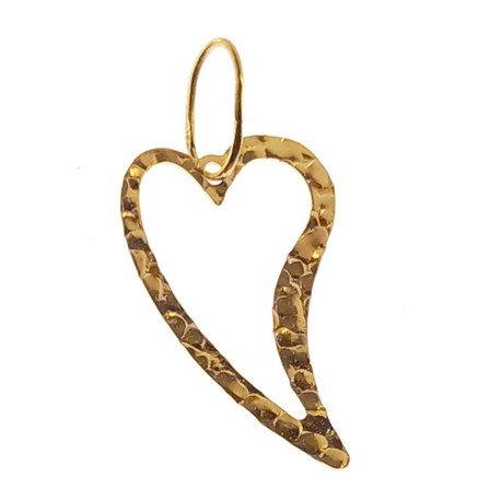 PENDENTE CUORE - Donna Oro Giallo18 Kt Carati Ct  750