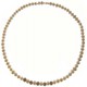 Collana Girocollo Perle Donna Oro Giallo 18 Kt Carati Ct 750