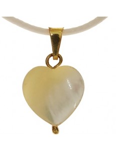 Collana Ciondolo Pendente Cuore Oro Giallo 18 Kt Carati Ct 750 1,2 Gr