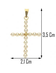 Collana Laccio Pendente Perle  Donna Oro Giallo 18 kt Carati 750  0,95 Gr