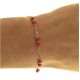 BRACCIALI DONNA - Bracciale Braccialetto Donna Corallo Rosso Oro Giallo 18 Kt Carati Ct 750