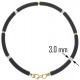 BRACCIALE PERLE CAUCCIU' - Semirigido Oro Giallo 18 Kt Carati Ct 750