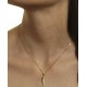 COLLANE UNISEX - Collana Catenina Unisex Cornetto Uomo Donna Oro Giallo 18 Kt Ct Carati 750 1,3Gr